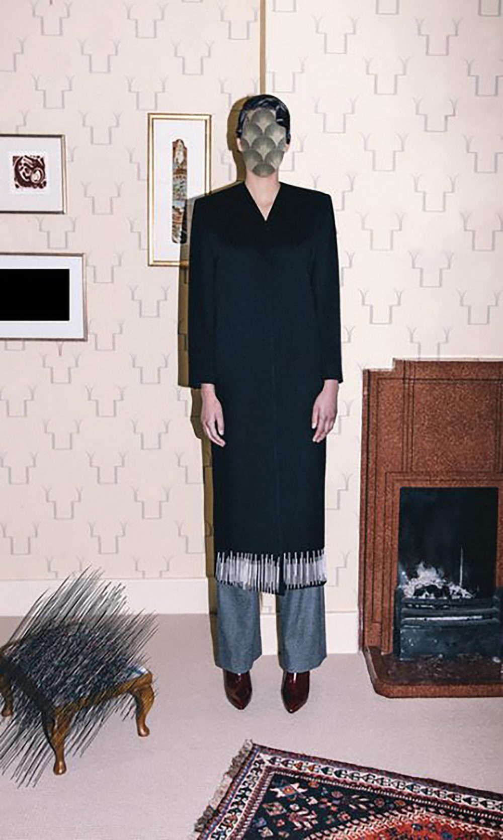 CLASSIC No_1 Metal fringed long coat