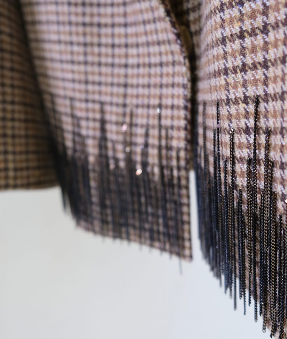 CLASSIC No_4 Metal-fringed Check Jacket