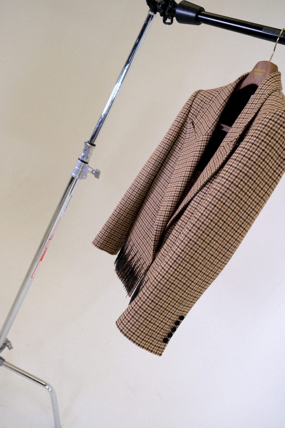 CLASSIC No_4 Metal-fringed Check Jacket