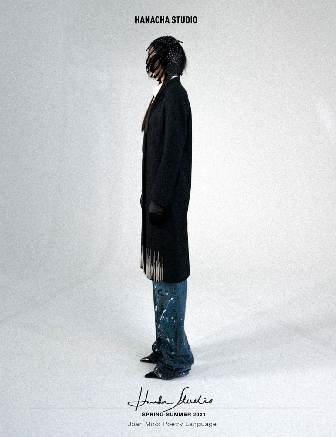 CLASSIC NO_7 tailored metal fringe coat