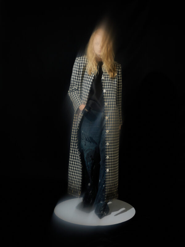 Check fringed coat (Copy) (Copy)