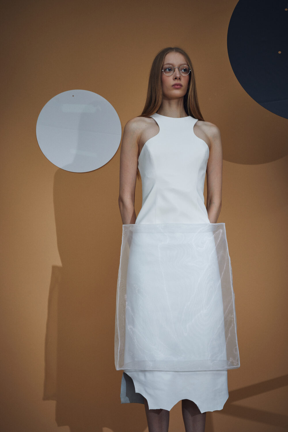 Curved Vase Shaped Sleeveless Top