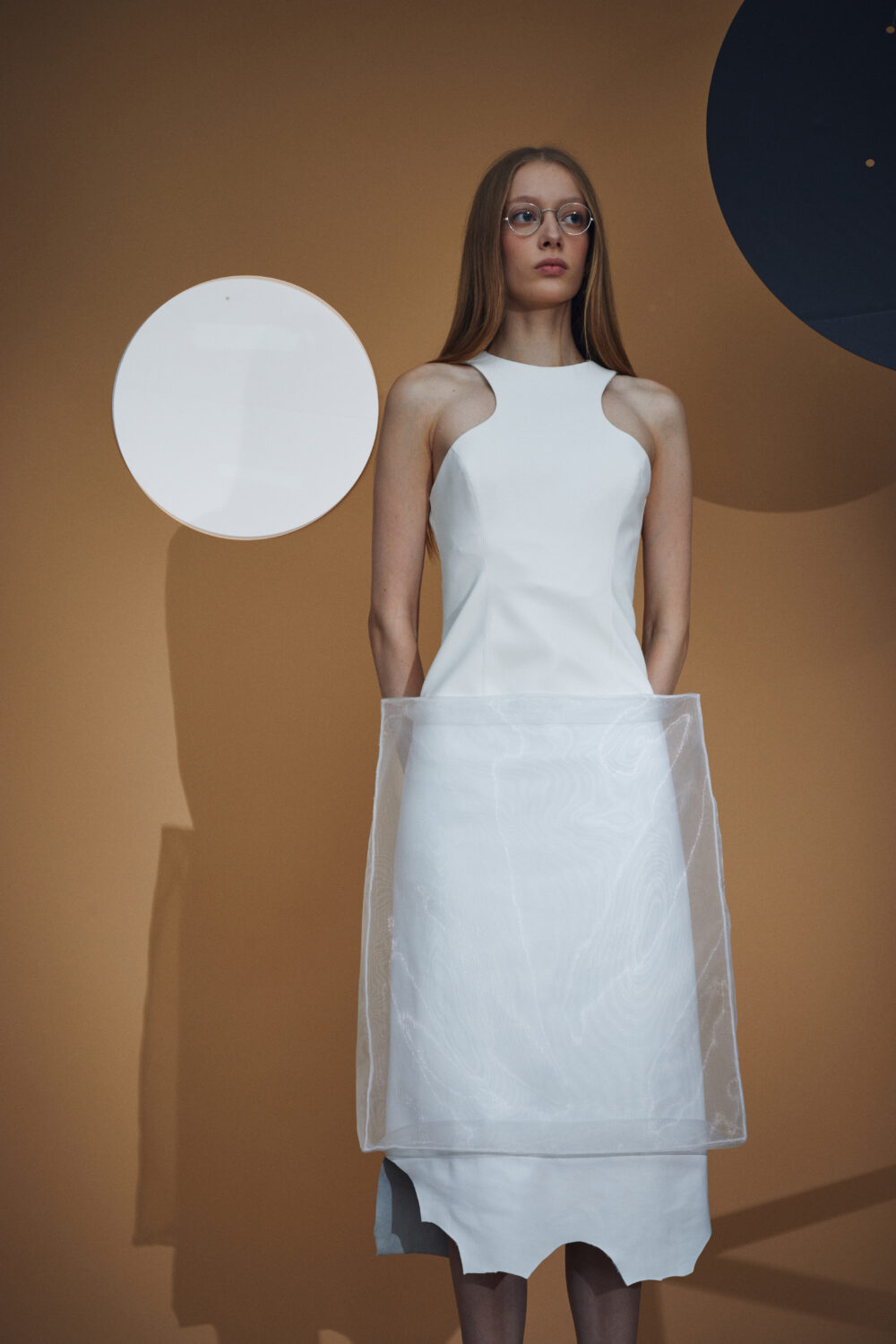 Curved Vase Shaped Sleeveless Top