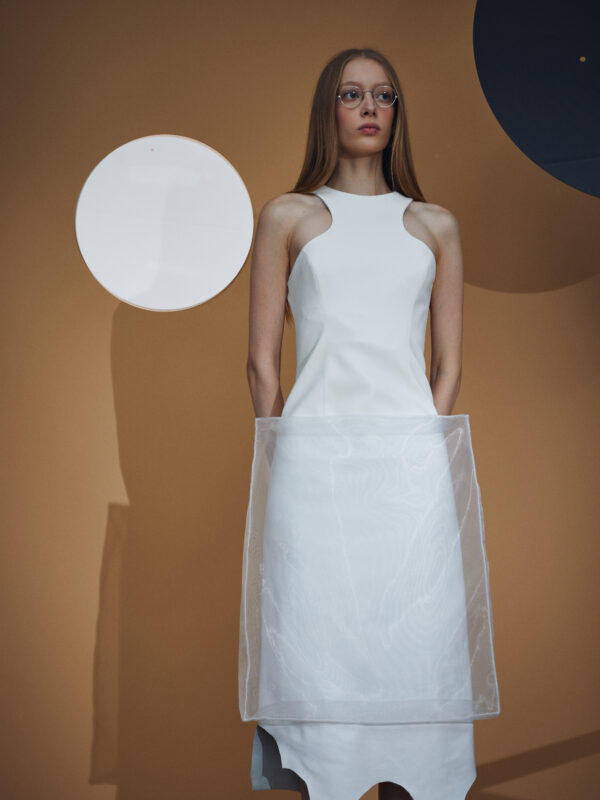 Curved Vase Shaped Sleeveless Top