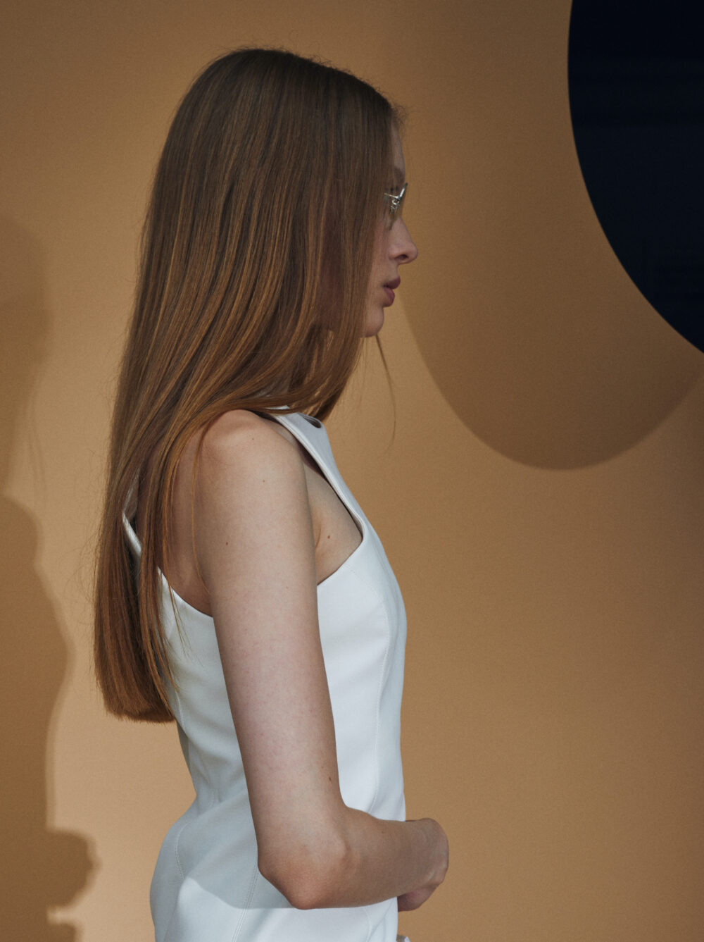 Curved Vase Shaped Sleeveless Top