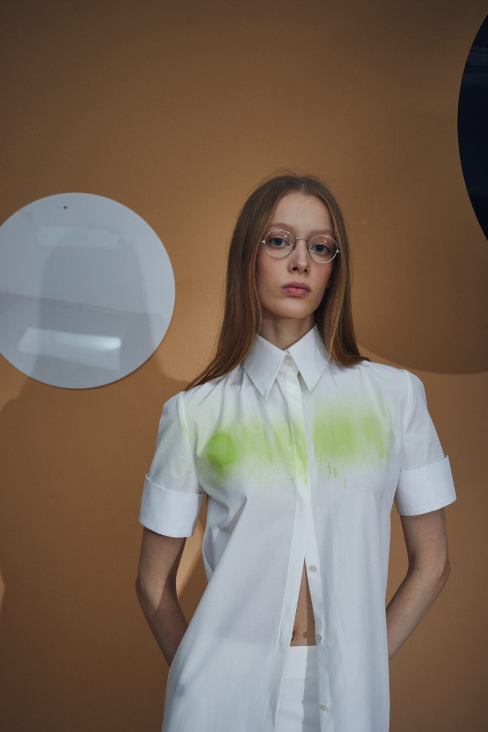 Hand-Paitned Shirted Dress