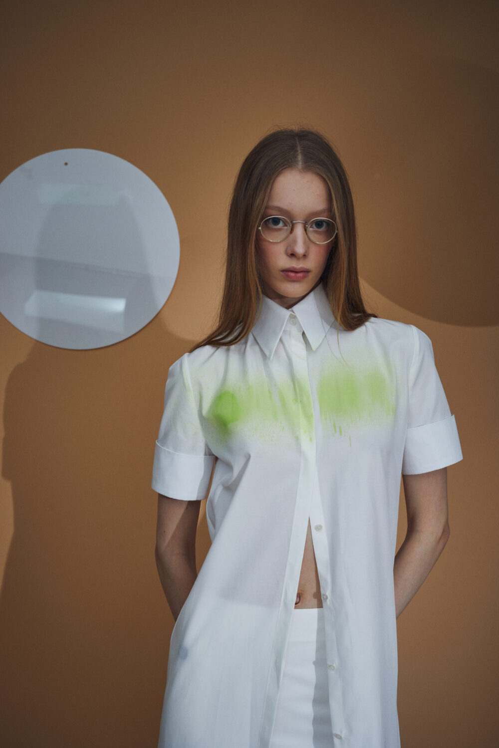 Hand-Paitned Shirted Dress