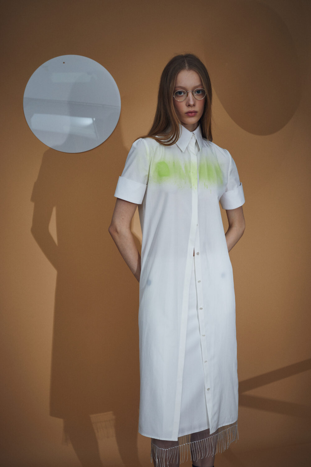 Hand-Paitned Shirted Dress